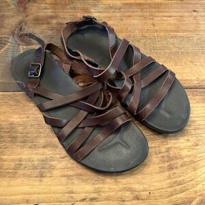 Olukai Brown Strappy Sandals Size 10